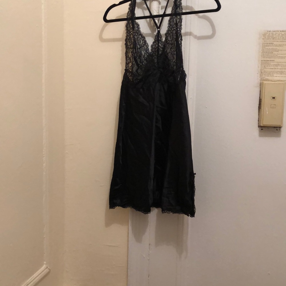 Victoria Secret Satin and lace halter slip
